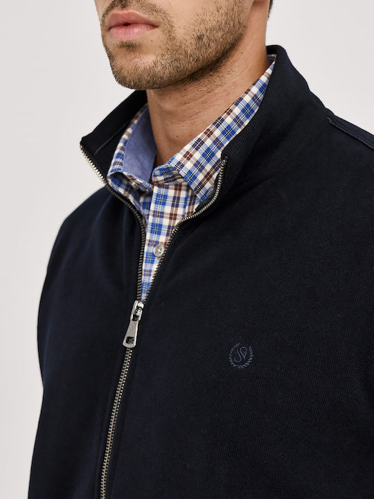 Men's Knitted Cardigan Blue