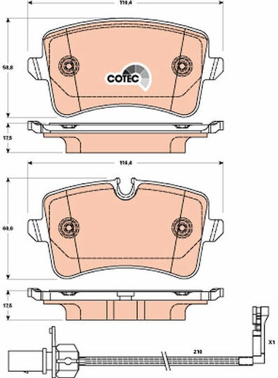 Trw Gdb1902 Brake Pad Set Disc Brake