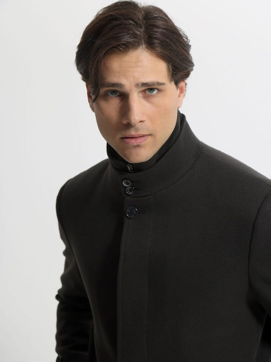 Herren Mantel Black