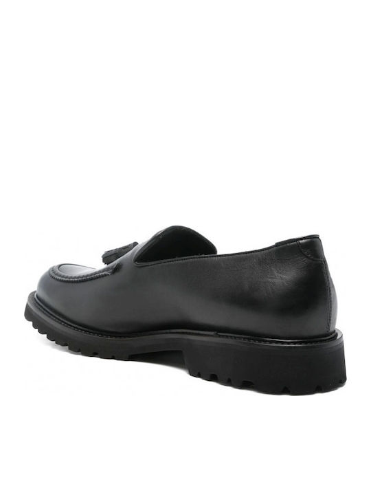 Men's Leather Loafers Black