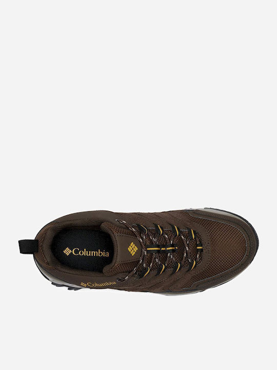 Columbia Starada Low Ανδρικά Ορειβατικά Παπούτσια Αδιάβροχα Καφέ