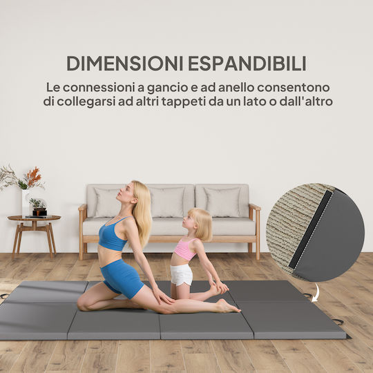 HomCom Exercise Mat Gray (240x120cm)
