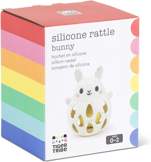 Silicone Baby Rattle Bunny 20306 Tiger Tribe 9341736101076