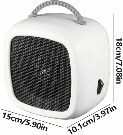Uncle George Fan Heater Room Floor White 400W