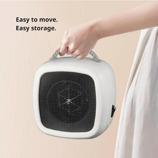 Uncle George Fan Heater Room Floor White 400W