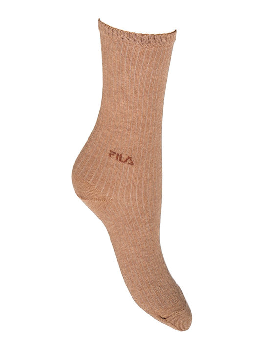 FILA Normal Plain Unisex Șosete Sportive Maro 3 perechi