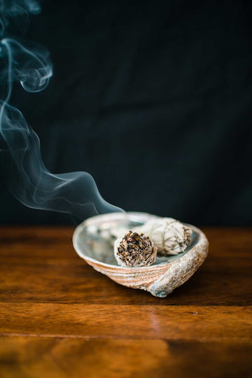 White Sage Smudge Stick 10χ3cm 3 Ραβδιά Θυμιάματος Λευκό Φασκόμηλο