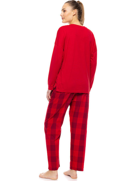 Pink Label Winter Women's Pyjama Set Raspberry