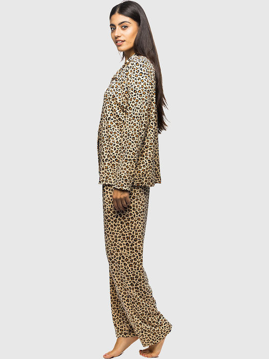 Winter Women's Pyjama Set Animal Print