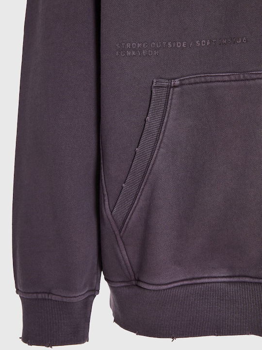 Sweatshirt mit Kapuze Lila
