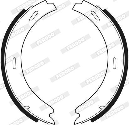 Ferodo Fsb196 Bremsbacken-Satz Handbremse