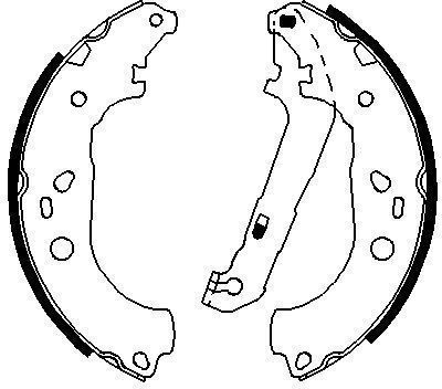 Bosch Brake Shoe Set 0 986 487 696