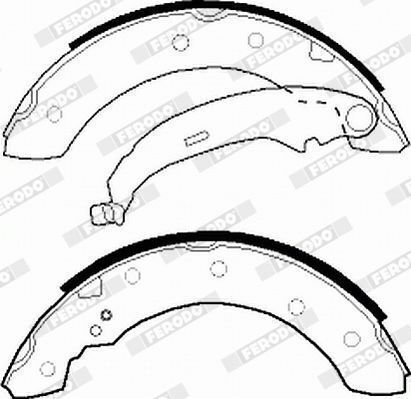 Ferodo Brake Shoe Set Fsb519
