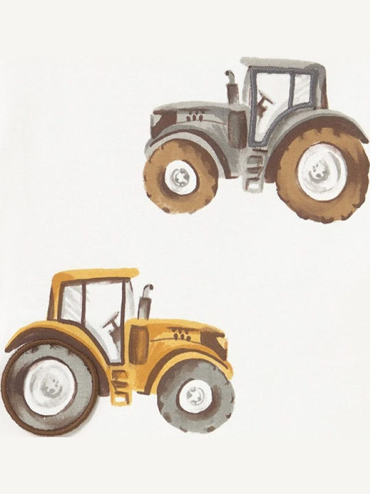 Παιδική Μπλούζα Μακρυμάνικη Κρεμ Playtractor