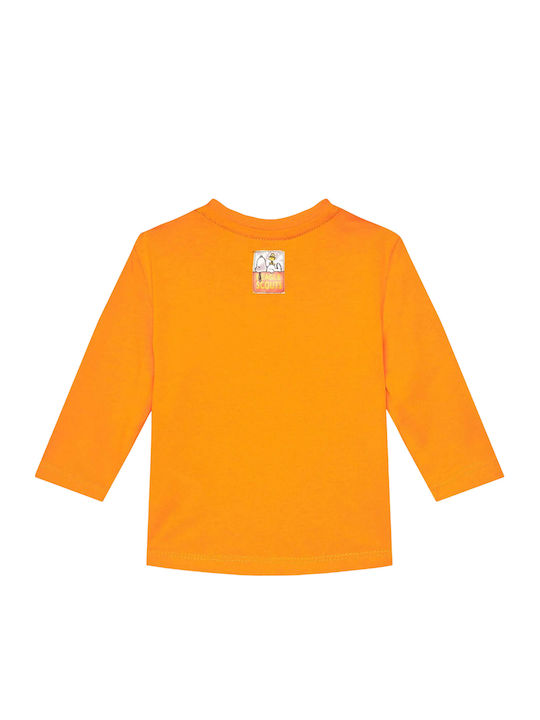 Kinderhemd Langarm orange