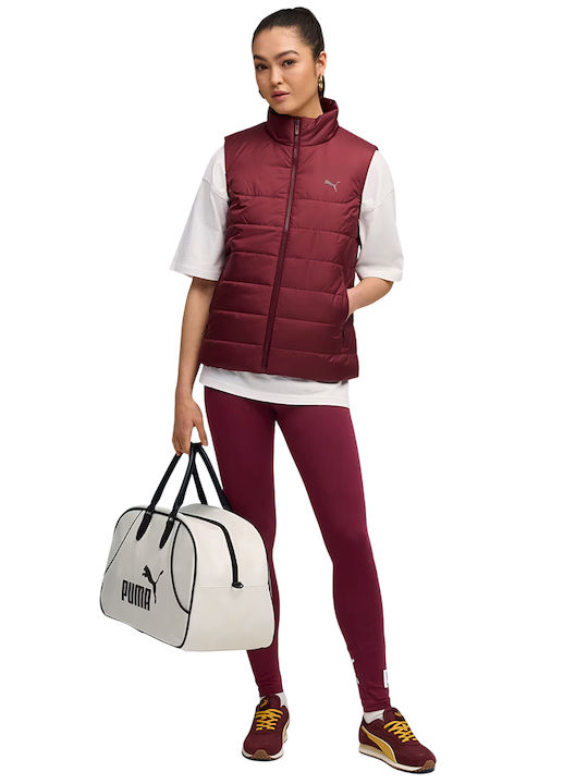 Women's Puffer Jacket for Winter Burgundy