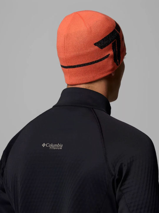 Beanie Unisex Beanie Knitted in Orange color