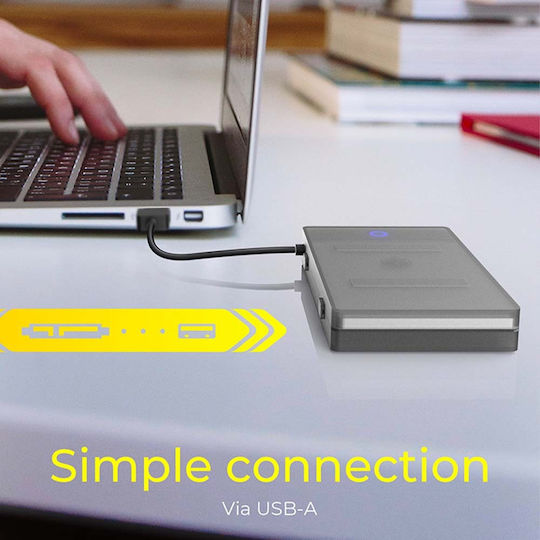 Icy Box Твърд диск кутия 2.5" SATA III с връзка USB 3.2 в Сив цвят 60979
