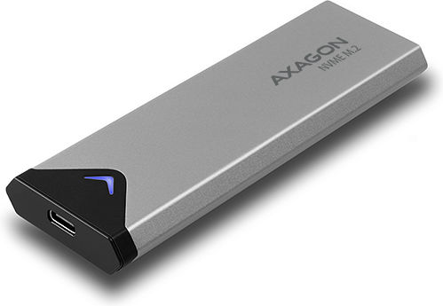 Axagon Θήκη για Σκληρό Δίσκο M.2 PCI Express NVME με σύνδεση Type-C σε Ασημί χρώμα