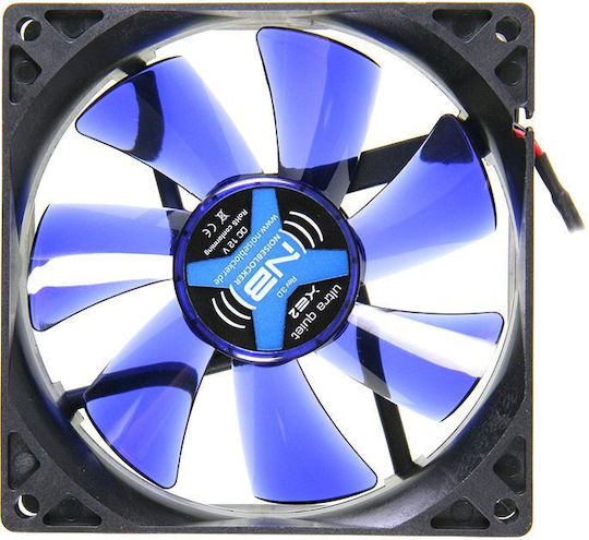 Noiseblocker BlackSilent XE2 Case Fan 92mm (1800rpm / 38.3cfm) Without LED Lighting and 3-Pin Connection
