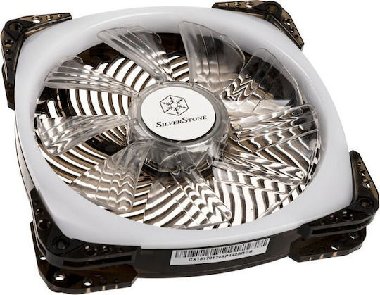Silverstone AP124 Case Fans 120mm (1800rpm / 25.5cfm) with ARGB Lighting and 4-Pin PWM Connection