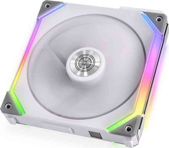Lian Li Ventilator Pentru Carcasă UNI Fan SL140 (1500rpm / 70.5cfm) cu Iluminare ARGB și Conexiune 3-Pin Alb