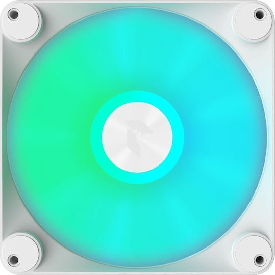 APNX FP1-140 Вентилатор за кутия (1300 оборота / 86.9 cfm) с ARGB осветление и свързване 3-Pin / 4-изводна ШИМ Бял