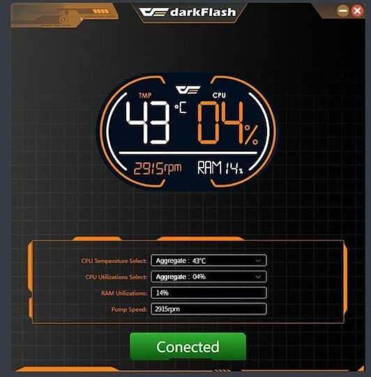 Darkflash DH240D Water Cooling AIO CPU With 2 Fans 120mm And ARGB Lighting White