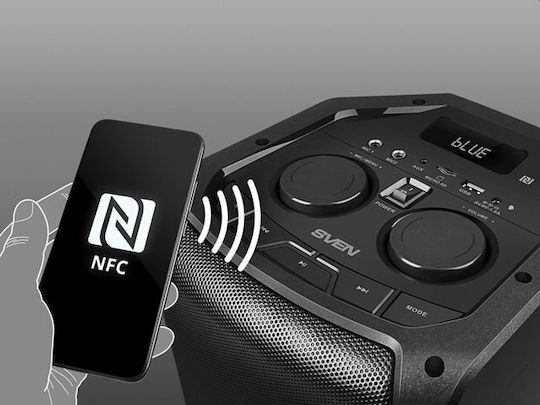 Sven PS-710 Ηχείο Bluetooth 100W με Διάρκεια Μπαταρίας έως 10 ώρες Μαύρο