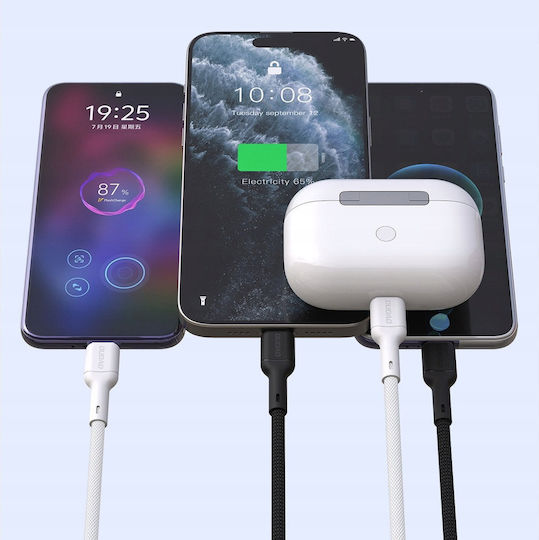 Dudao Regular la Cablu Lightning 30W Negru 1m