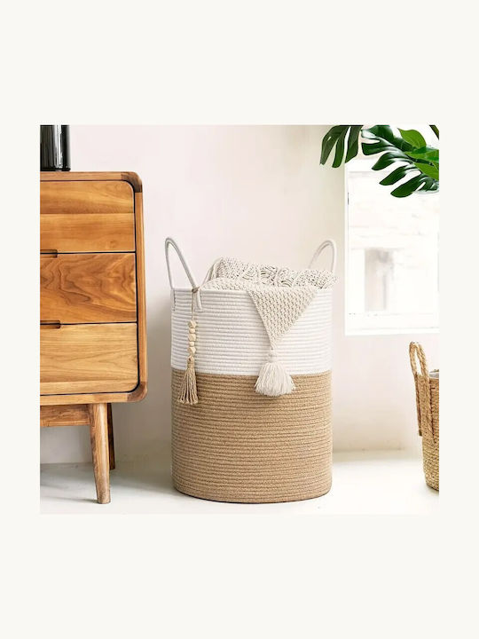 Viosarp Decorative Basket Wicker Beige 28x35cm