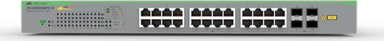 Allied Telesis GS950/28PS V2-50 v1 Managed L2 PoE+ Switch with 24 Gigabit (1Gbps) Ethernet Connections and 4 SFP Connections