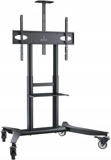 Onkron TS1571 TV Stand Floor Mount Screens 32" to 75" VESA 600x400 Up to 60kg Mobile Black