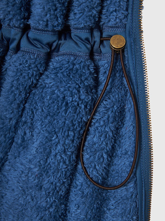 Fleece Damen Jacke in Blau Farbe