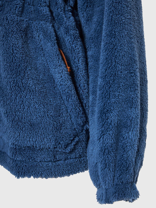 Fleece Damen Jacke in Blau Farbe