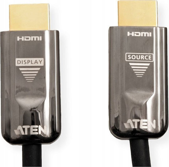 Aten Cablu HDMI 2.0 Premium High Speed 4K 60Hz HDR HDMI De Sex Masculin - HDMI De Sex Masculin 30m Negru
