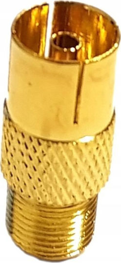 Inne Βύσμα Coaxial female Χρυσό DM-0601-1