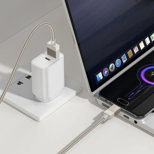 Hoco Regular USB 2.0 spre micro USB Cablu Auriu 1m (300507) 1buc