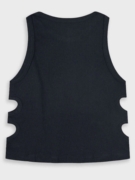 Kids Sleeveless Black Blouse