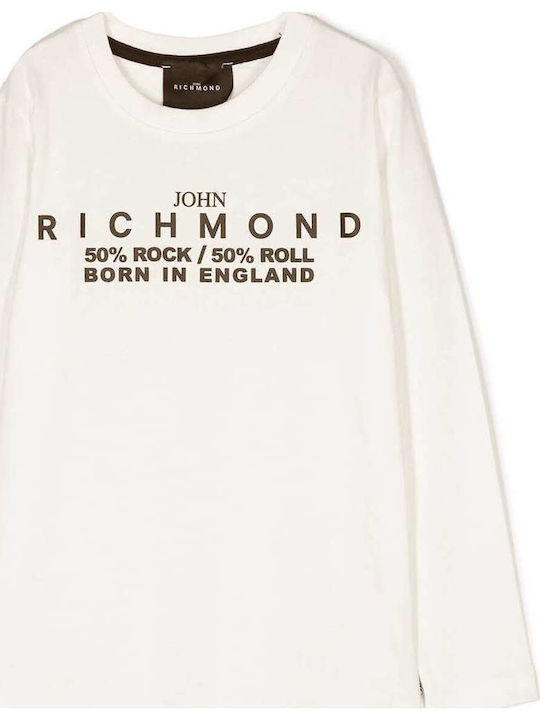 Kids Long-sleeved White Top