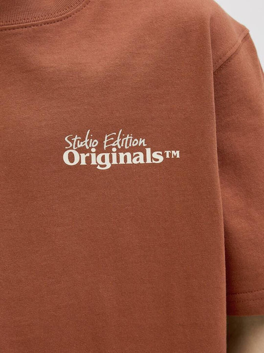 Παιδικό T-shirt Κεραμιδί, Καφέ