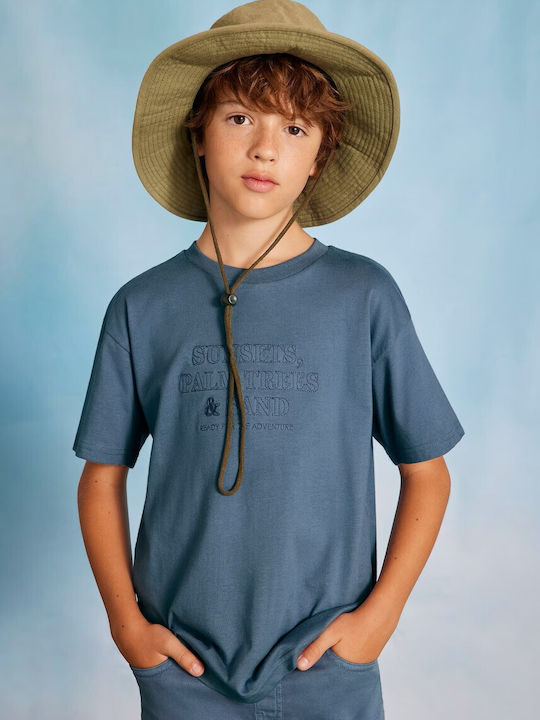Kids' Shirt Short Sleeve Blue