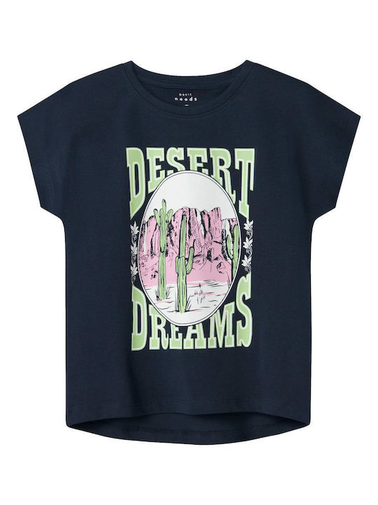 Kids' Shirt Short Sleeve Blue Jersey