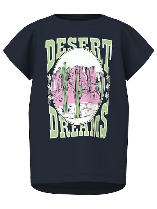 Kids' Shirt Short Sleeve Blue Jersey