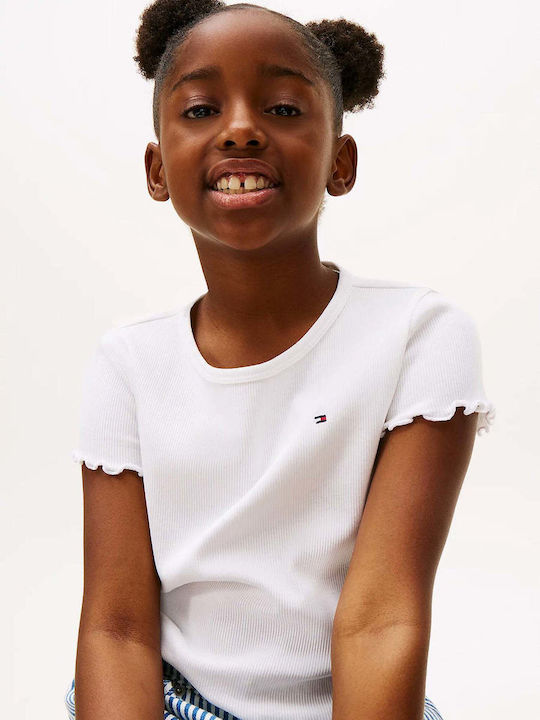 Kids Top Short-sleeved White Essential