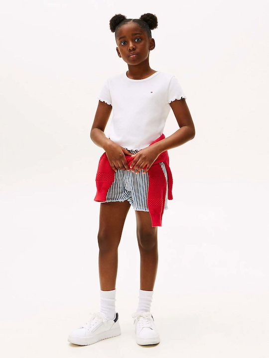 Kids Top Short-sleeved White Essential