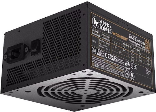Super Flower Combat DB 750W Μαύρο Τροφοδοτικό Υπολογιστή Full Wired 80 Plus Bronze