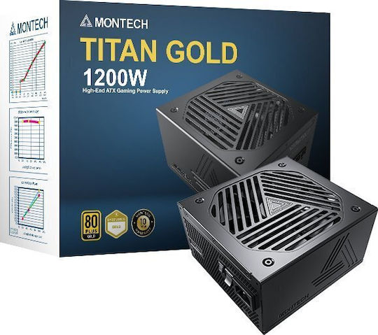 Montech Titan 1200W Μαύρο Τροφοδοτικό Υπολογιστή Full Modular 80 Plus Gold