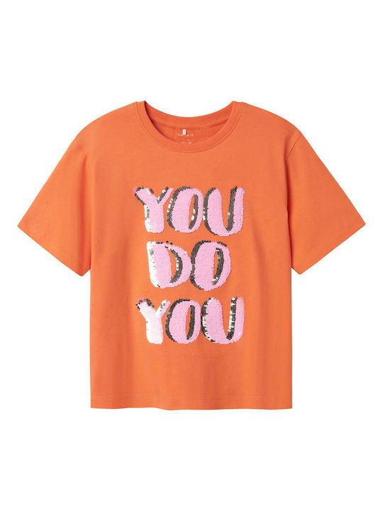 Kinderoberteile T-Shirt Orange