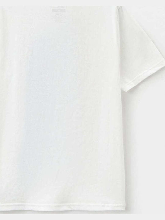 Παιδική Μπλούζα Κοντομάνικη Λευκή Retro Co Tee